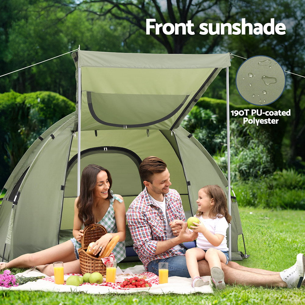 Weisshorn Camping Tent Cot | 5-in-1 | 1-Person Air Mattress | Camping Bed