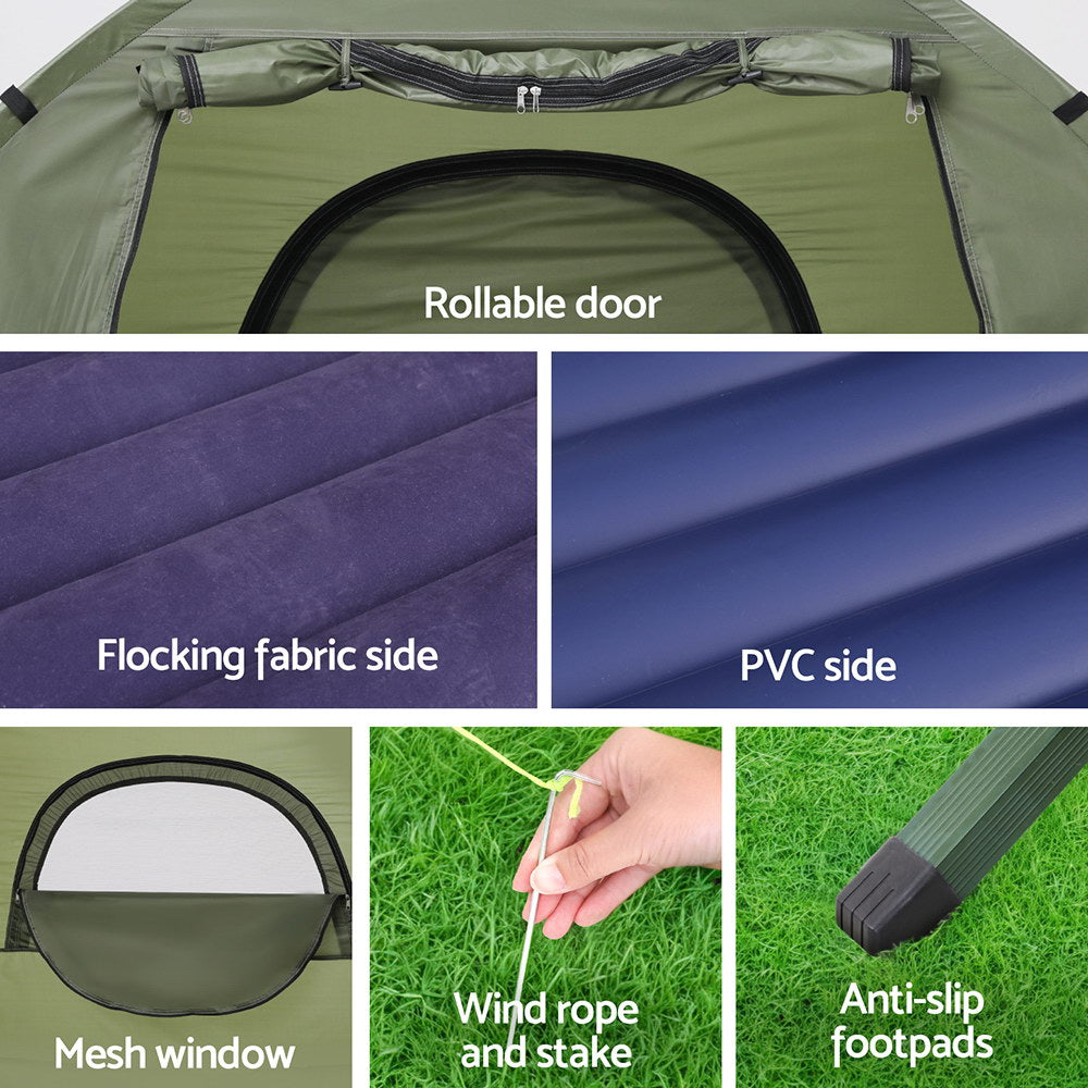 Weisshorn Camping Tent Cot | 5-in-1 | 1-Person Air Mattress | Camping Bed