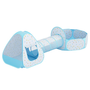 Play Tent | Pop Up Playhouse | Ball Pit Tunnel | Basketball Hoop | Blue