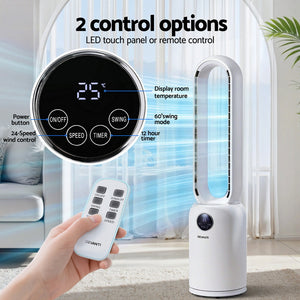 2-in-1 Bladeless Fan | Air Purifier | Remote Control | 88cm