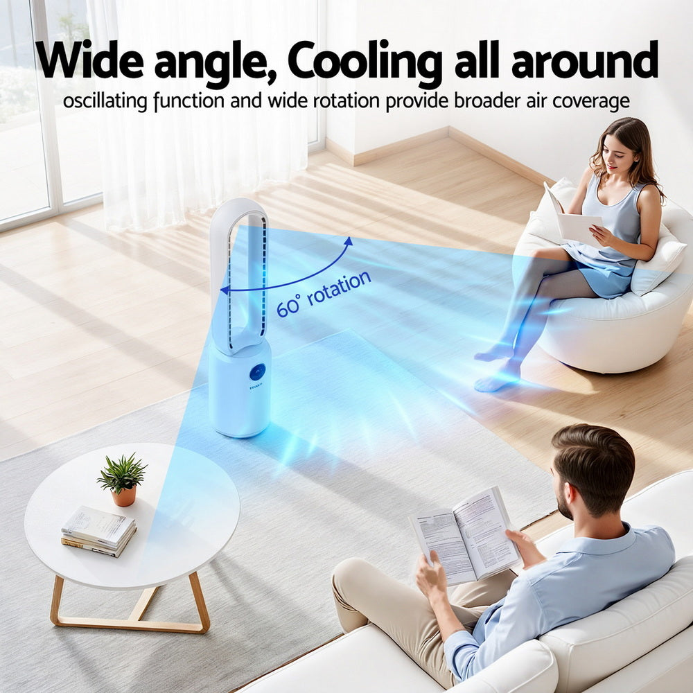 2-in-1 Bladeless Fan | Air Purifier | Remote Control | 88cm