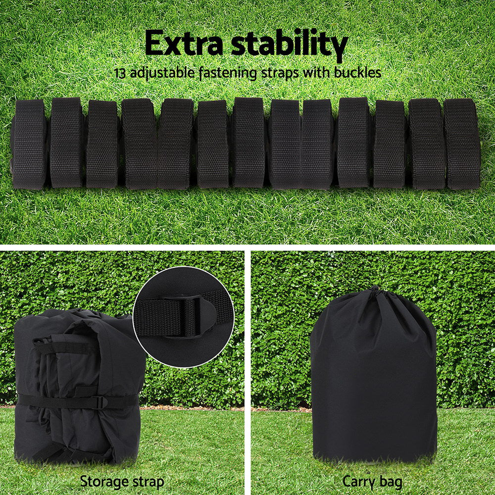 Seamanship Boat Cover | 19-21ft Trailerable | Heavy-Duty Marine Grade | Black