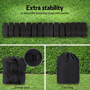 Seamanship Boat Cover | 25-27ft Trailerable Jumbo | Marine 600D Heavy-Duty | Black