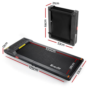 2-in-1 Walking Pad Treadmill | Foldable Under Desk | 38cm Belt | App Control | Home Gym