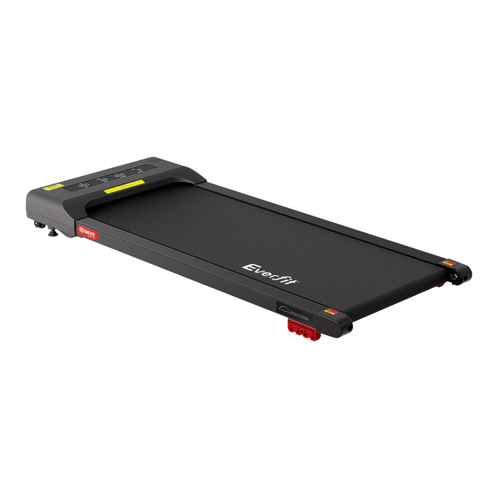 Treadmill Walking Pad 380mm | Electric Incline Under Desk Home Gym | Black | Compact Fitness Equipment