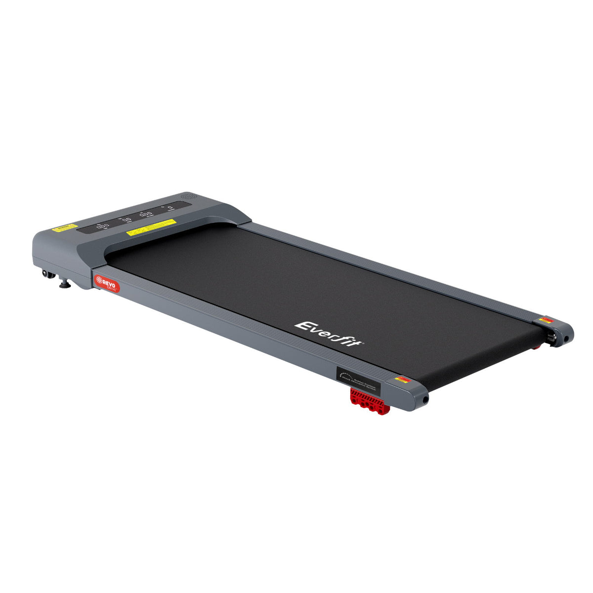 Treadmill Walking Pad 380mm | Electric Incline Under Desk Home Gym | Grey | Compact Fitness Equipment
