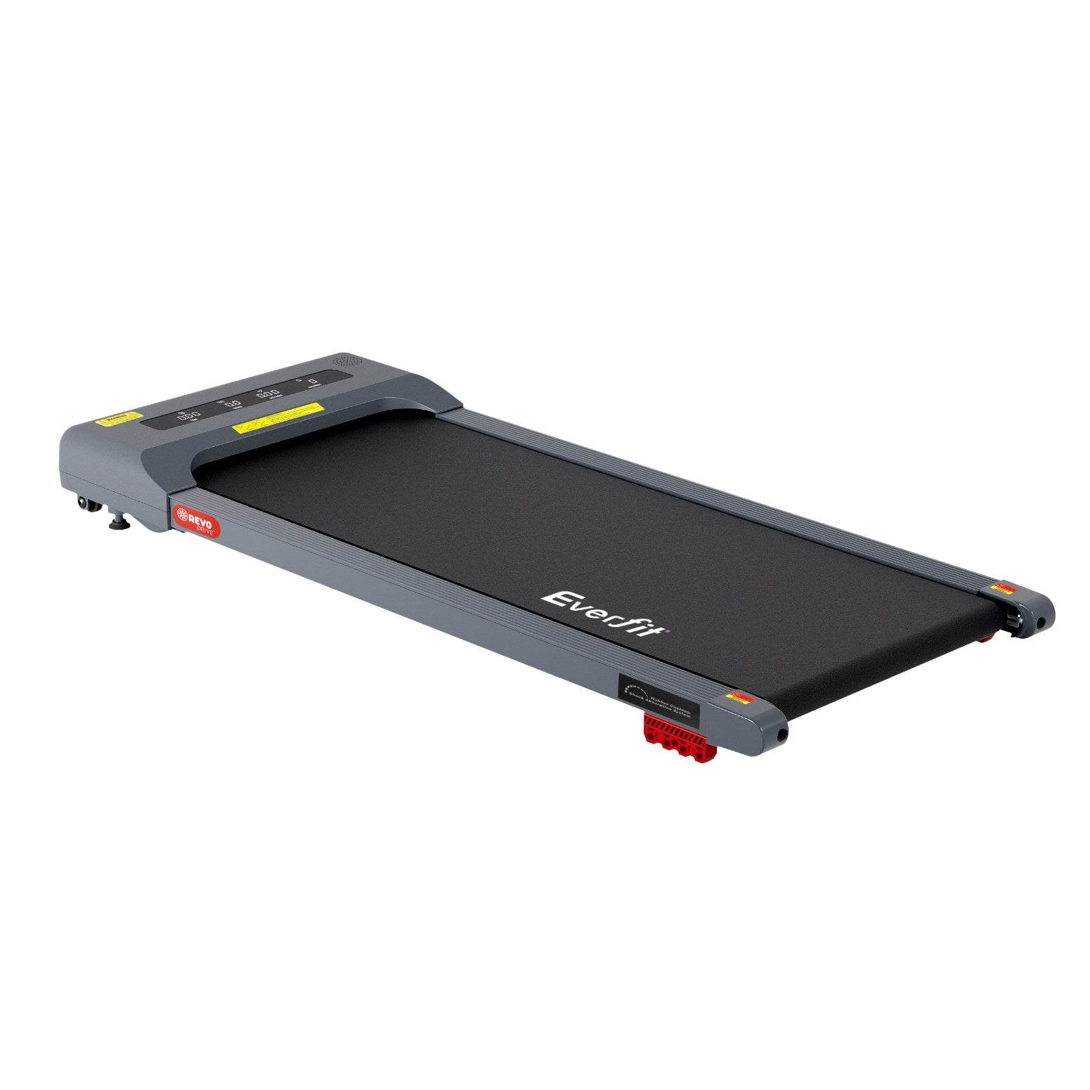 Treadmill Walking Pad 380mm | Electric Incline Under Desk Home Gym | Grey | Compact Fitness Equipment