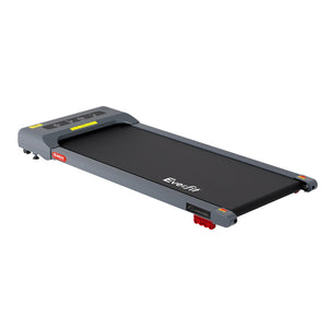 Treadmill Walking Pad 380mm | Electric Incline Under Desk Home Gym | Grey | Compact Fitness Equipment