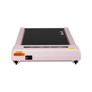 Treadmill Walking Pad 380mm | Electric Incline Under Desk Home Gym | Pink | Compact Fitness Equipment