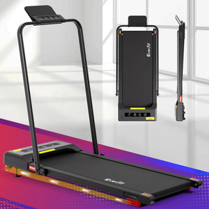 Treadmill Walking Pad 380mm | Electric Incline Under Desk | Fitness Equipment | Black