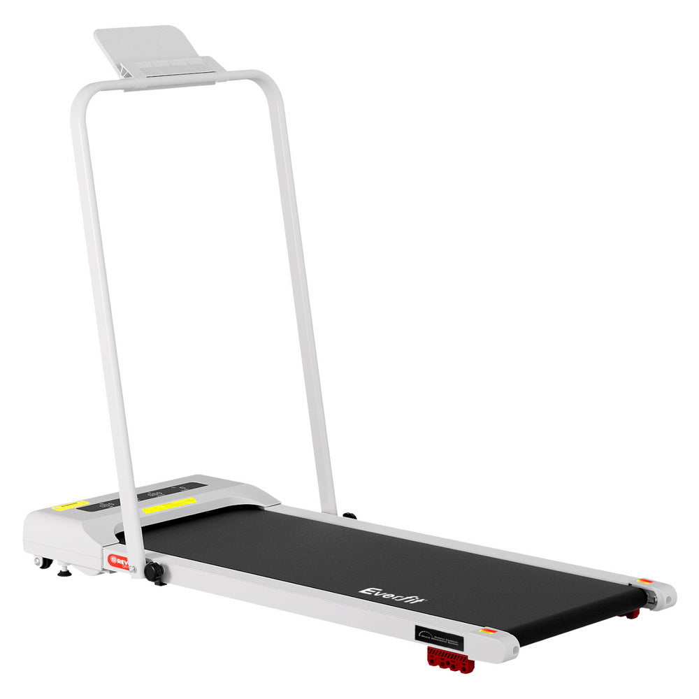 Treadmill Walking Pad 380mm | Electric Incline Under Desk | Fitness Equipment | White