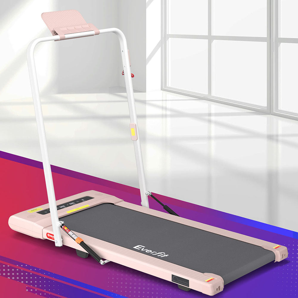 Everfit Treadmill Electric Walking Pad | Under Desk | Home Gym Fitness | 400mm | Pink