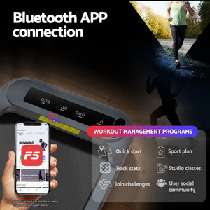 Treadmill Walking Pad | Electric Incline Under Desk Home Gym Treadmill | Grey | Compact Fitness Equipment