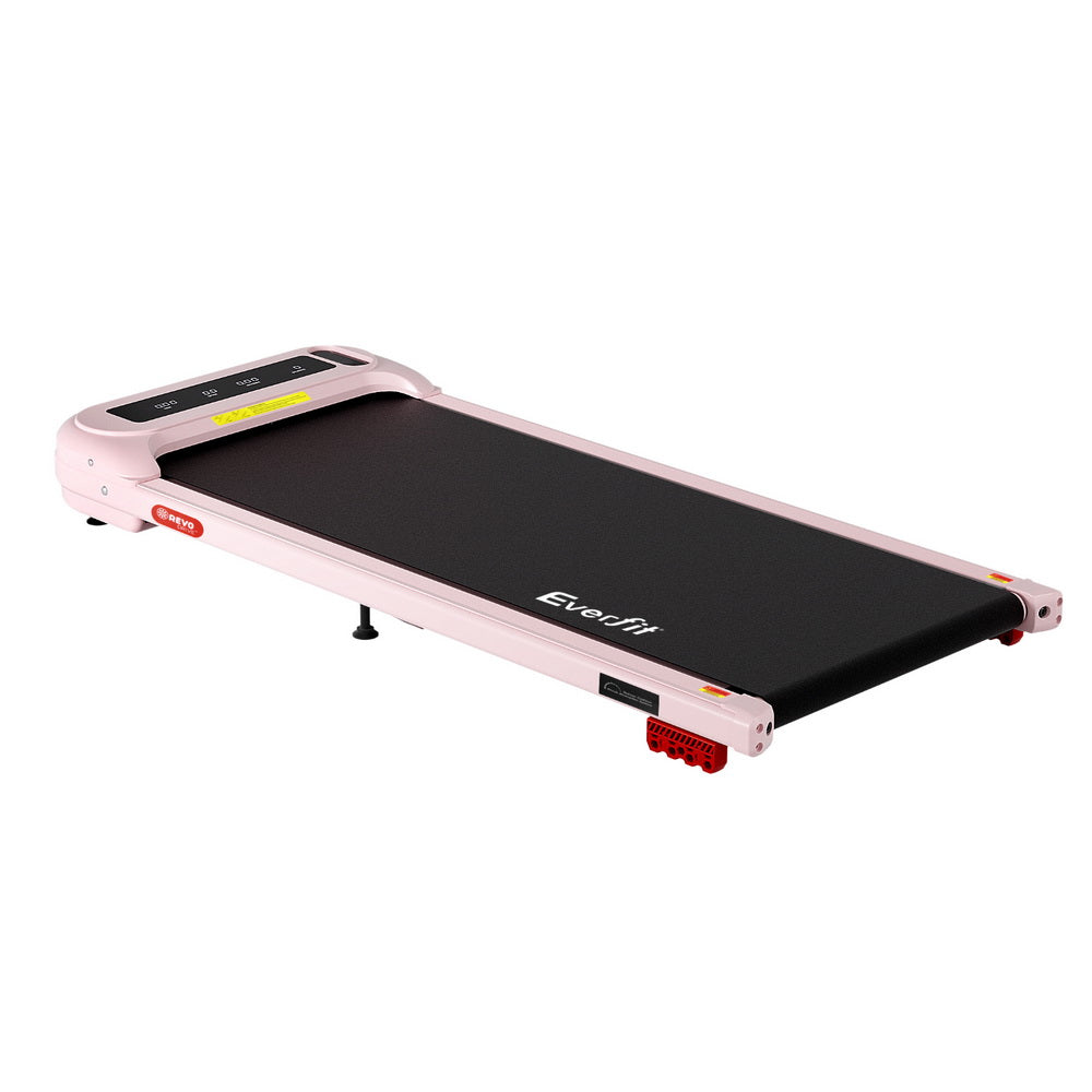 Treadmill Walking Pad | Electric Incline Under Desk Home Gym Treadmill | Pink | Compact Fitness Equipment