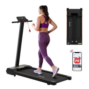 2-in-1 Walking Pad Treadmill | Foldable Home Gym | 40cm Belt | 12 Programs | App Control