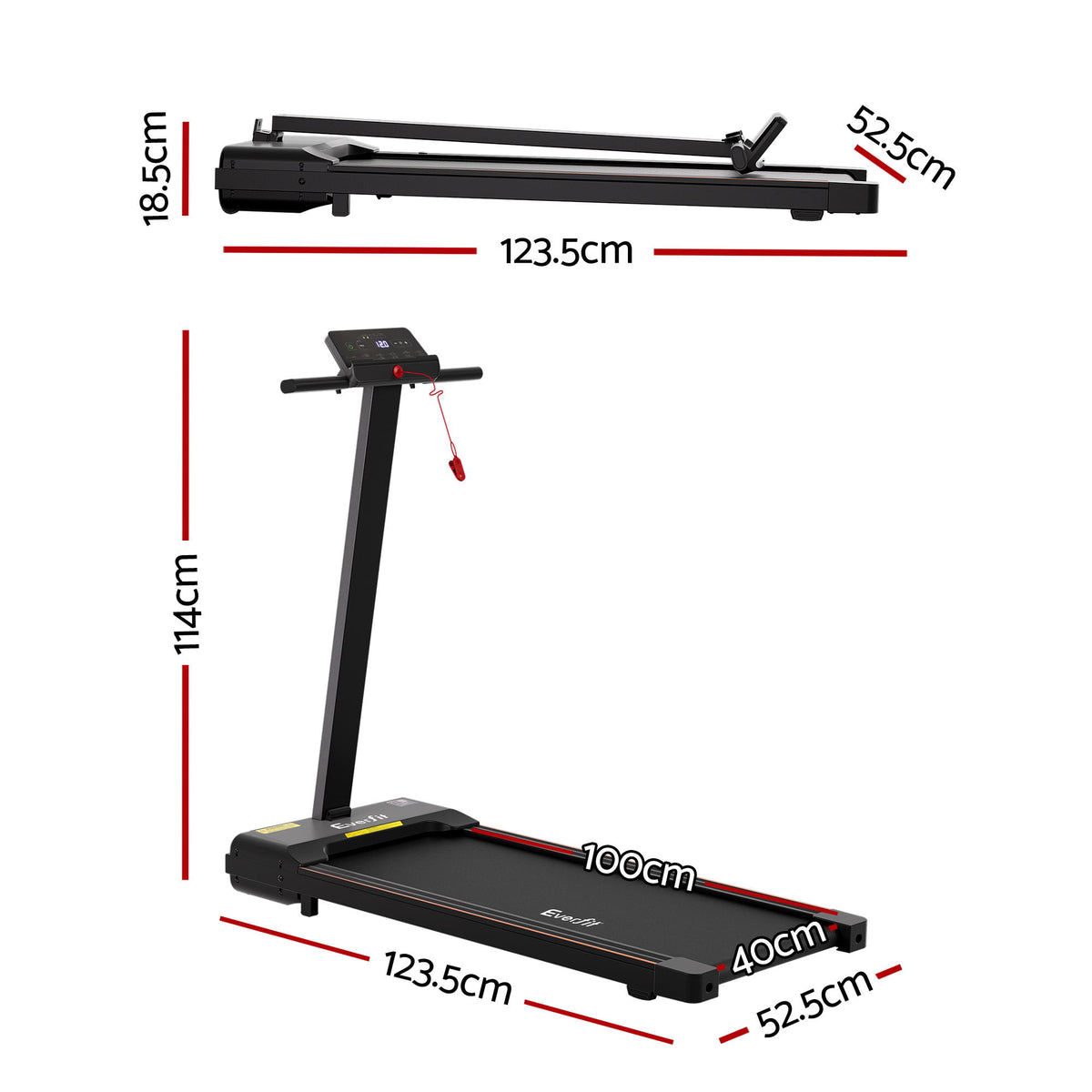 2-in-1 Walking Pad Treadmill | Foldable Home Gym | 40cm Belt | 12 Programs | App Control