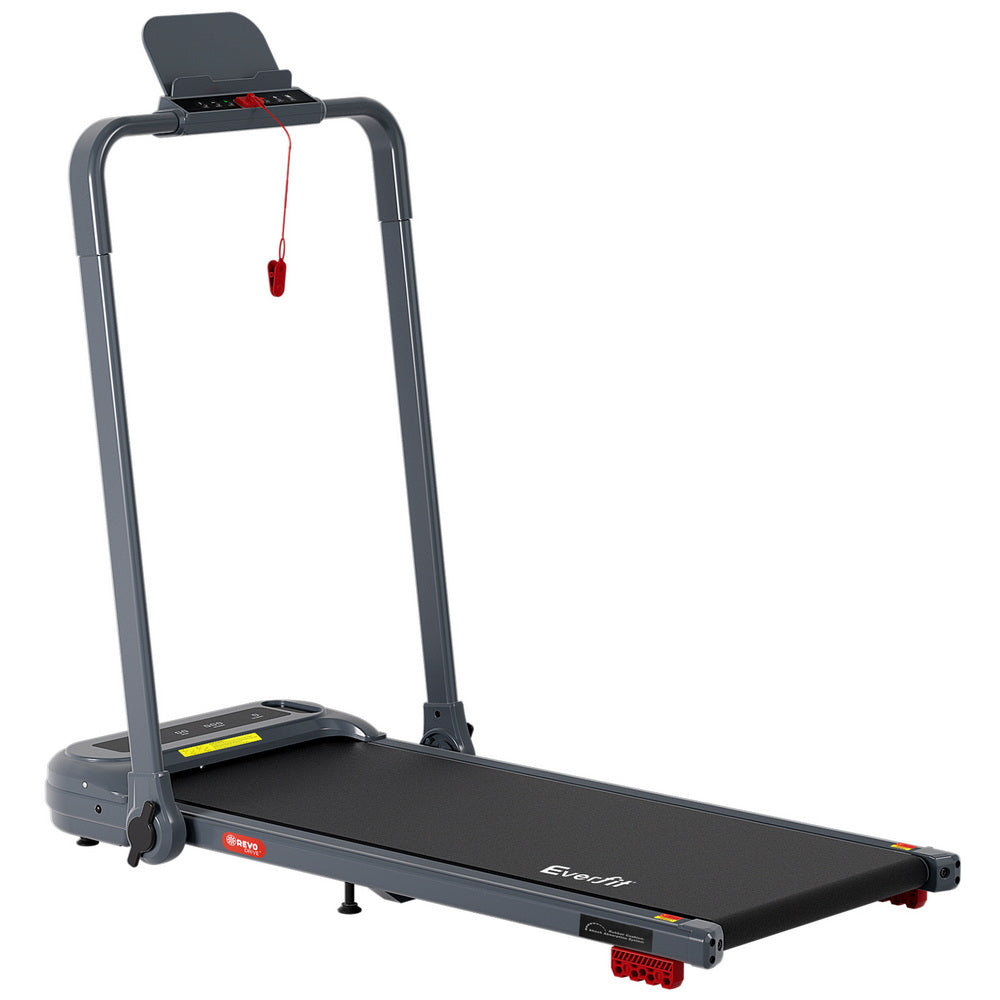 Treadmill Walking Pad | Electric Incline Foldable Home Gym Treadmill | Grey | Compact Fitness Equipment