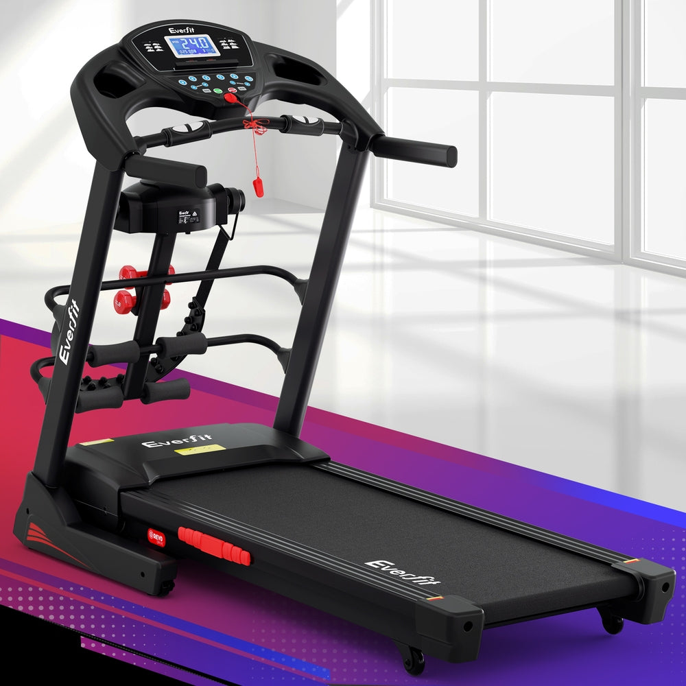 Everfit Treadmill | Electric Home Gym Fitness Exercise Machine | Built-in Massager | 480mm Belt