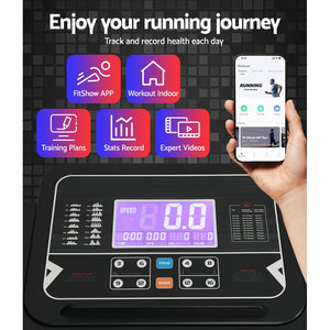 Everfit Treadmill Electric | Auto Incline | Home Gym Fitness Exercise Machine | 520mm