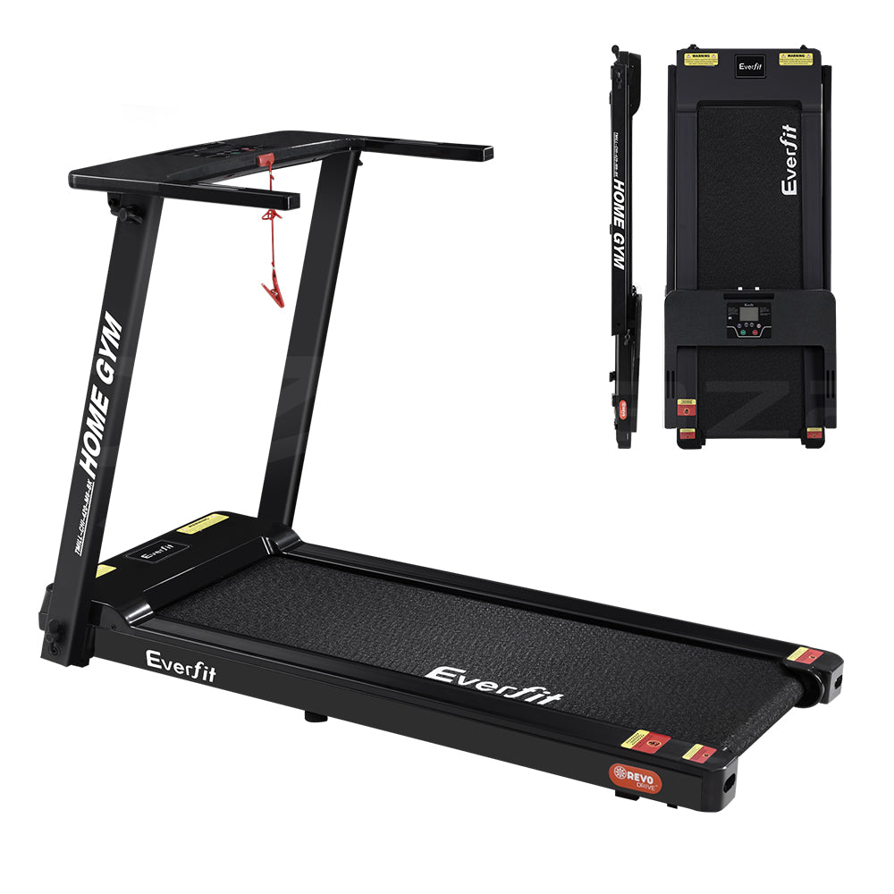 Everfit Treadmill Electric | Home Gym Fitness Exercise | Fully Foldable | 420mm | Black