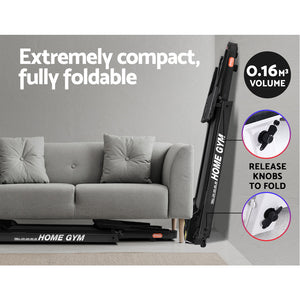 Everfit Treadmill Electric | Home Gym Fitness Exercise | Fully Foldable | 420mm | Black