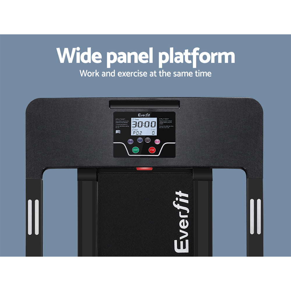 Everfit Treadmill Electric | Home Gym Fitness Exercise | Fully Foldable | 420mm | Black