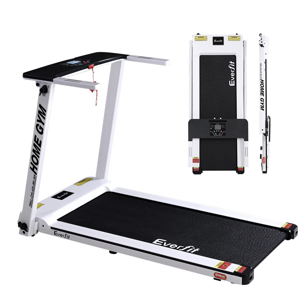 Everfit Treadmill Electric | Home Gym Fitness Exercise | Fully Foldable | 420mm | White