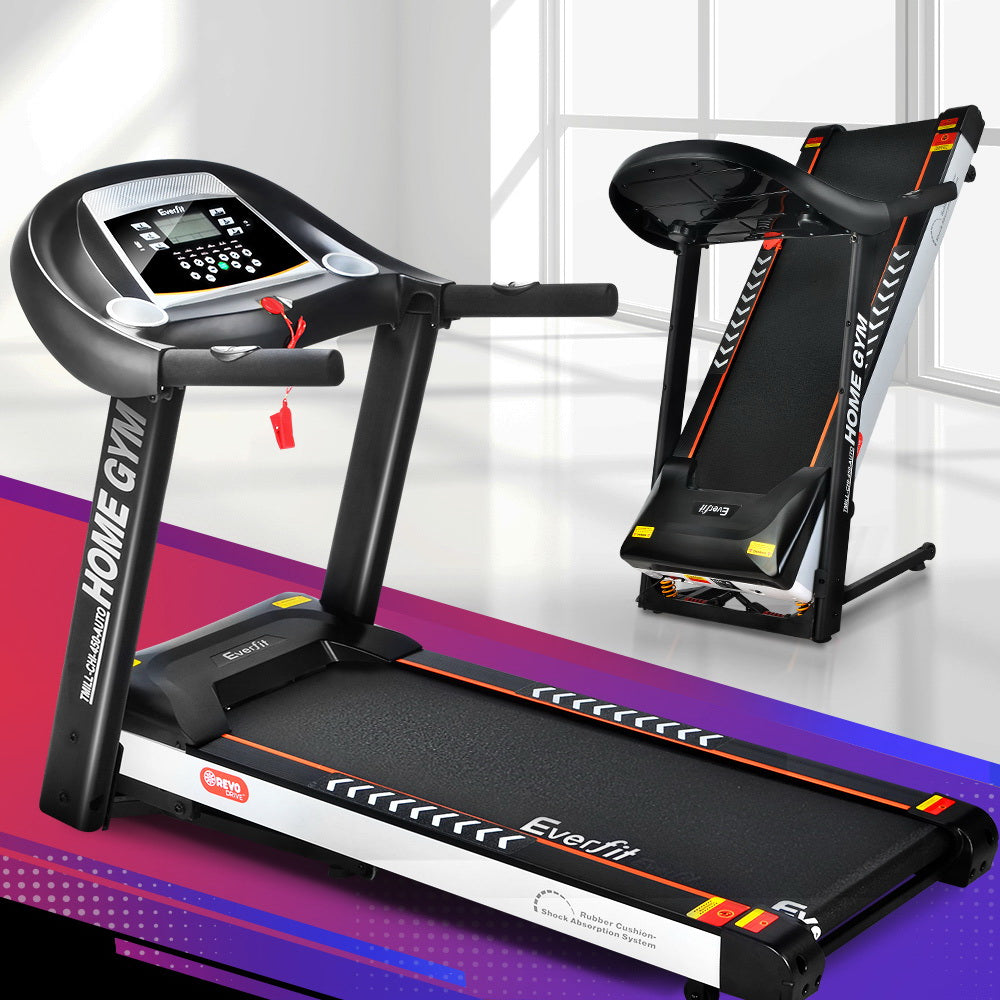 Everfit Treadmill Electric | Auto Incline | Home Gym Fitness Exercise Machine | 450mm