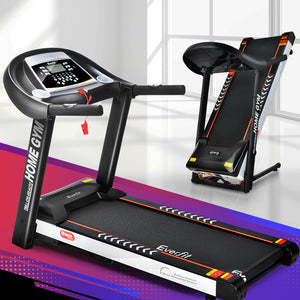 Everfit Treadmill Electric | Auto Incline | Home Gym Fitness Exercise Machine | 450mm