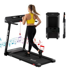 Everfit Treadmill Electric Fully Foldable Home Gym Exercise Fitness Black