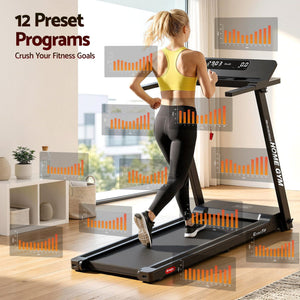 Everfit Treadmill Electric Fully Foldable Home Gym Exercise Fitness Black