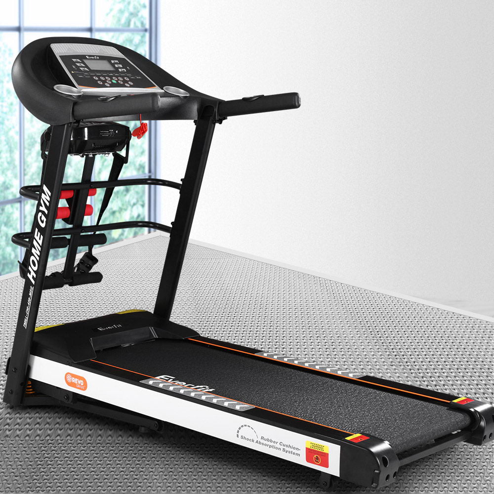 Everfit Treadmill | Electric Home Gym Fitness Machine | with Massager | 450mm