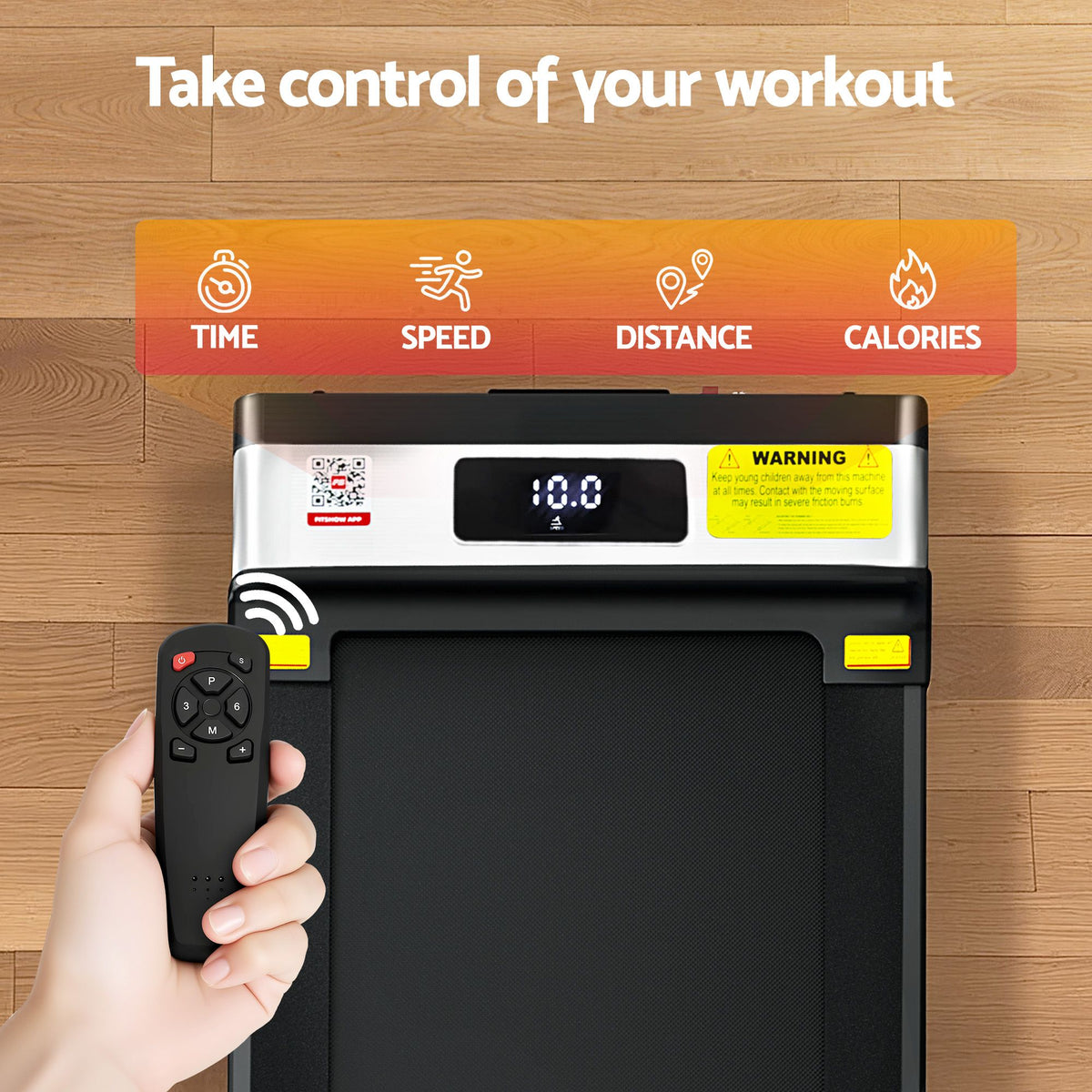 Everfit Treadmill | Electric Walking Pad | Under Desk Home Gym | Foldable Belt