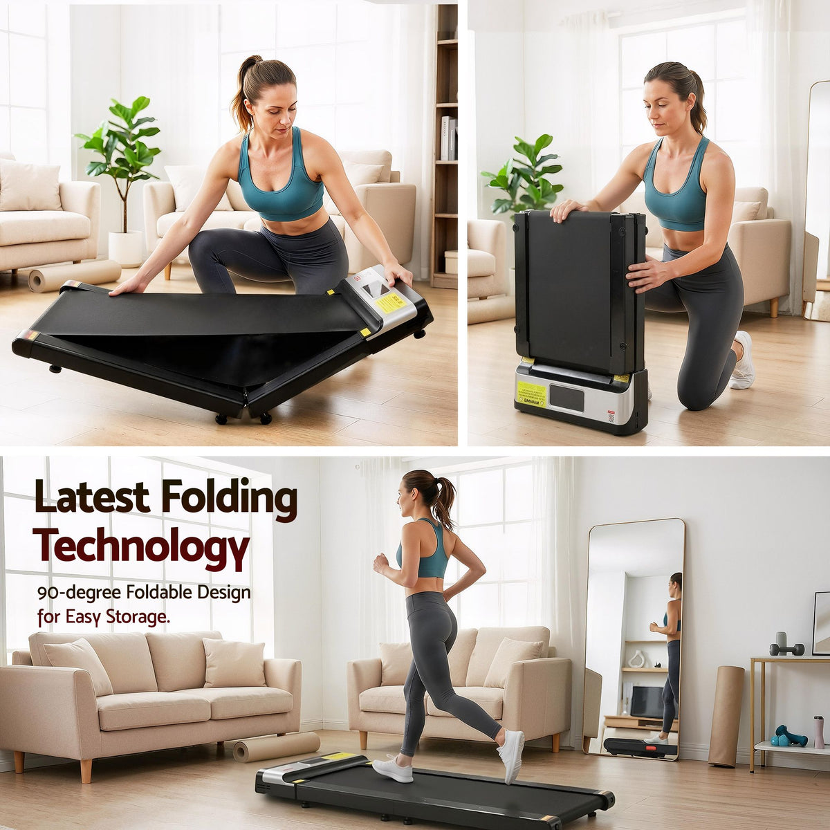 Everfit Treadmill | Electric Walking Pad | Under Desk Home Gym | Foldable Belt