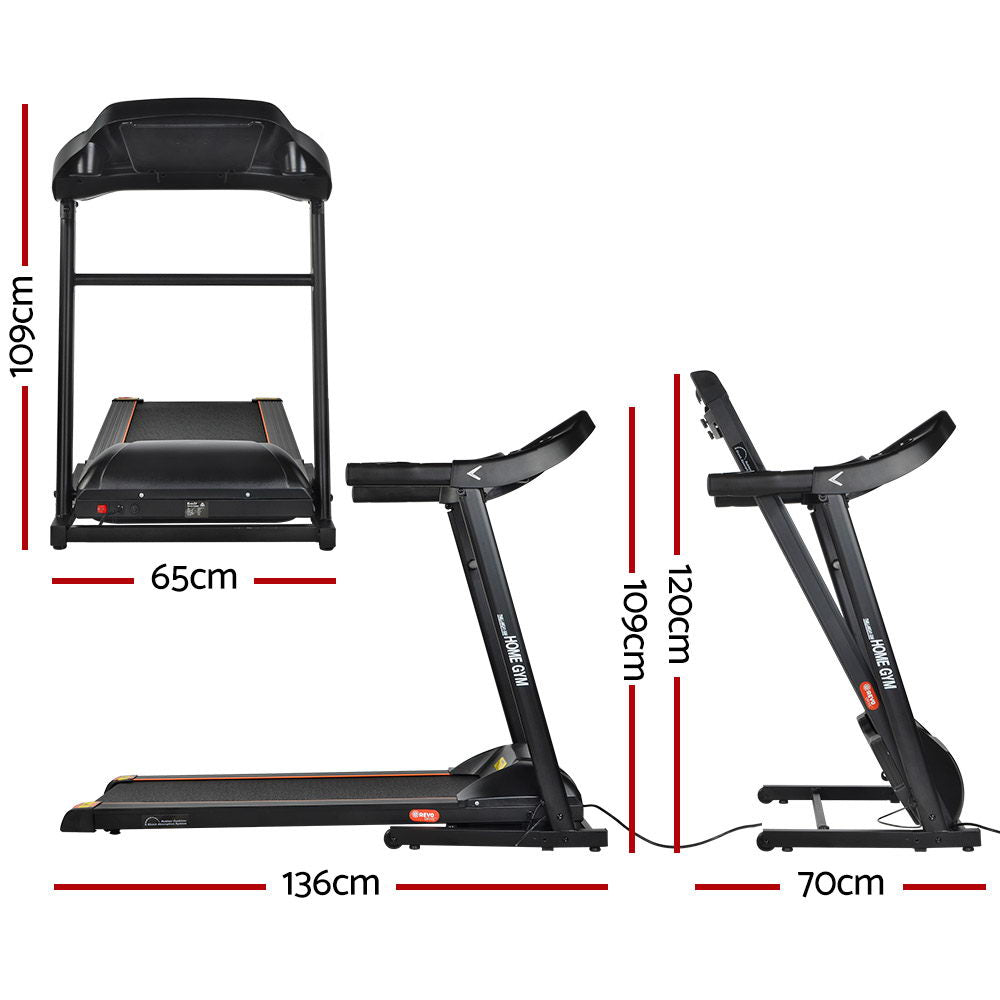 Everfit Treadmill Electric | Home Gym Fitness Exercise Machine | Foldable | 400mm