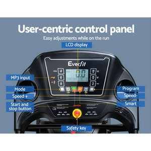 Everfit Treadmill Electric | Home Gym Fitness Exercise Machine | Foldable | 400mm