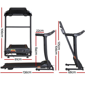 Everfit Treadmill Electric | Home Gym Fitness Exercise Machine | Incline | 400mm