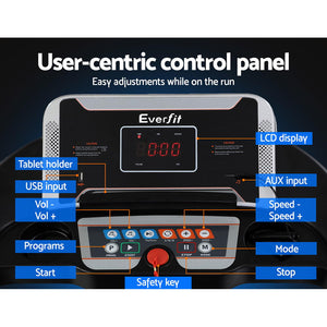 Everfit Treadmill Electric | Home Gym Fitness Exercise Machine | Incline | 400mm