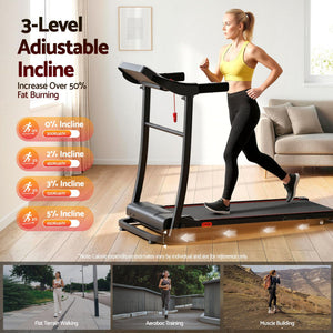 Everfit Treadmill Electric | Home Gym Fitness Exercise Machine | Incline | 400mm