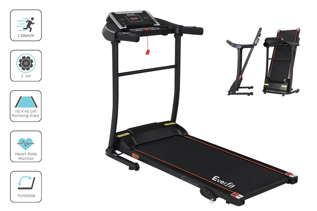 Everfit Treadmill Electric | Home Gym Fitness Exercise Machine | Incline | 400mm