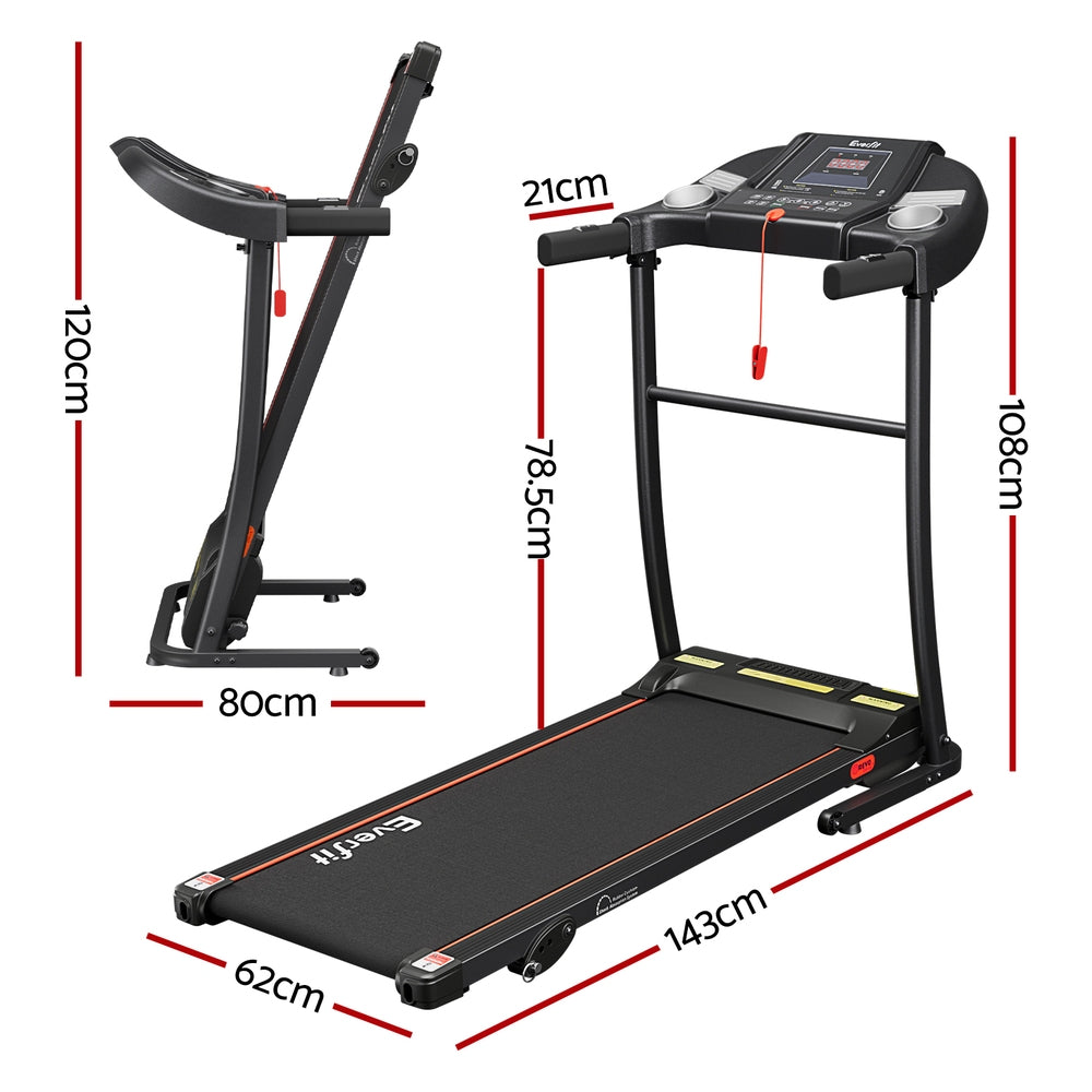 Everfit Treadmill Electric | Home Gym Fitness Exercise Equipment | Incline | 400mm