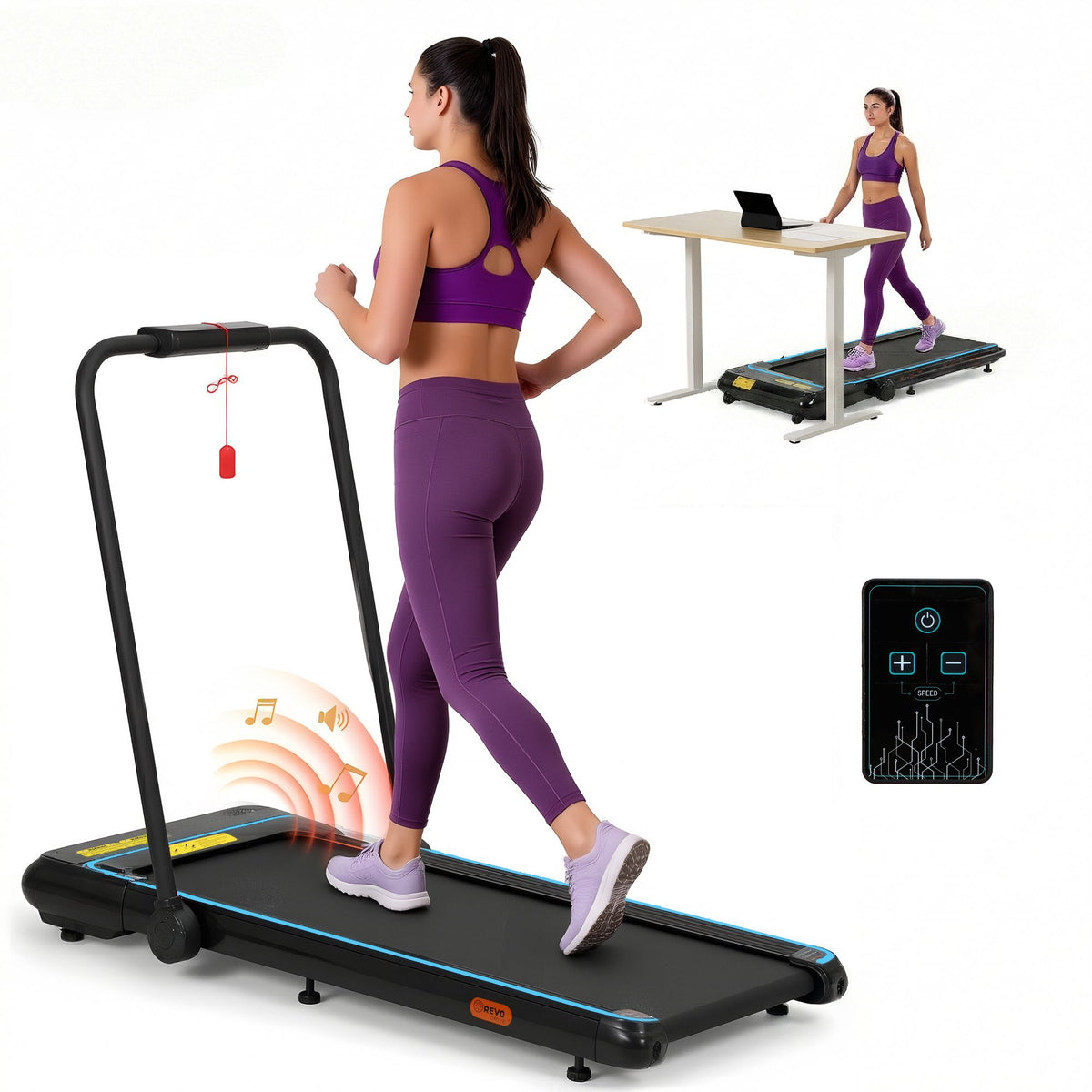 Everfit Electric Treadmill Walking Pad with Remote Control