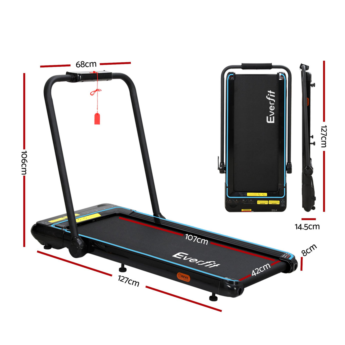 Everfit Electric Treadmill Walking Pad with Remote Control