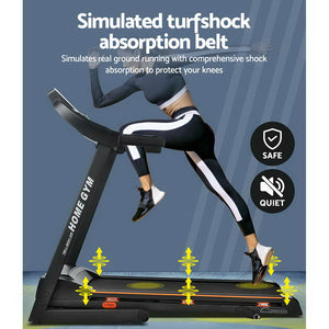 Everfit Electric Treadmill | Home Gym Fitness Machine | Hydraulic 420mm