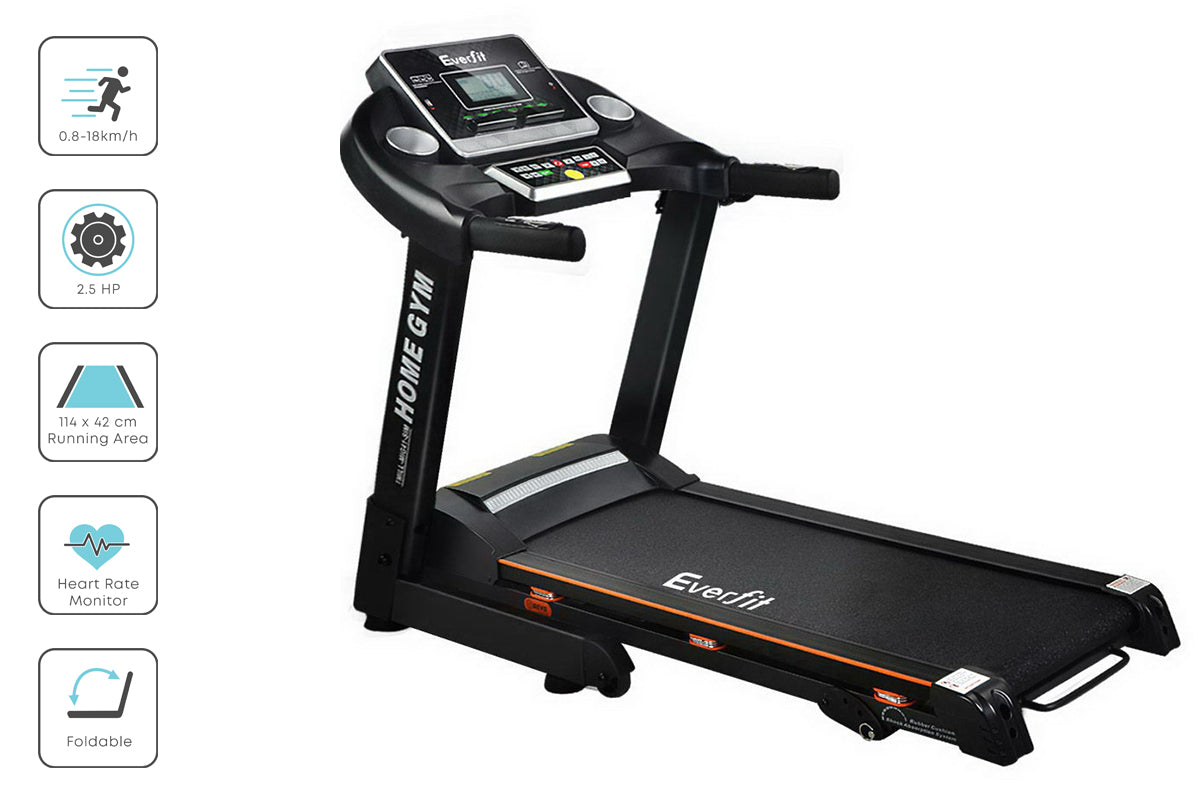Everfit Electric Treadmill | Home Gym Fitness Machine | Hydraulic 420mm