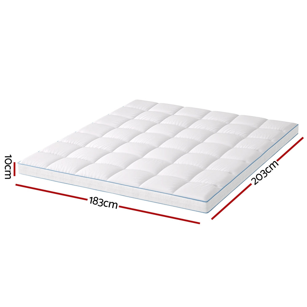 Bedding Mattress Topper | Pillowtop Bamboo | 10 cm Thickness | King Size