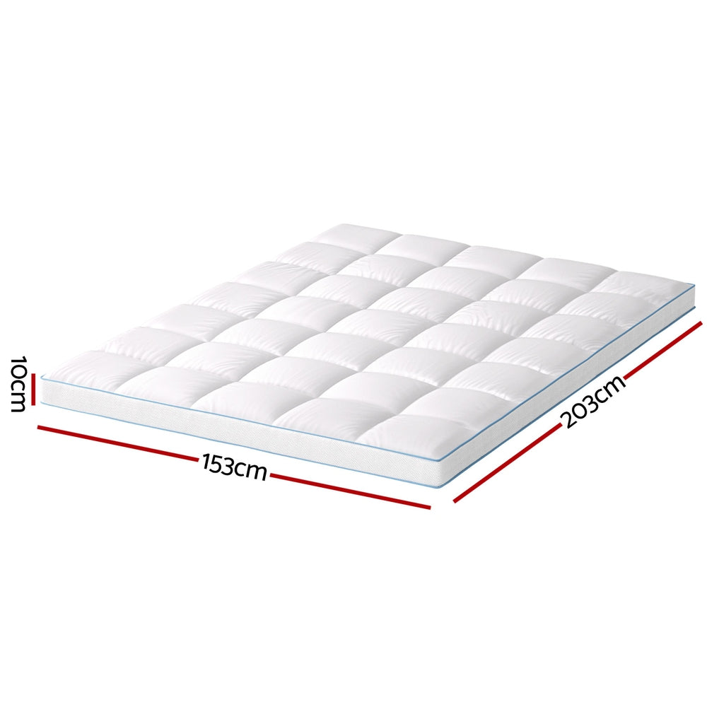 Bedding Mattress Topper | Pillowtop Bamboo | 10 cm Thickness | Queen Size
