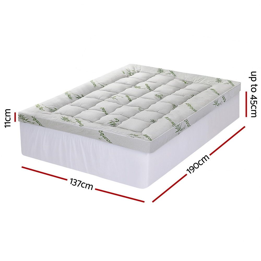 Mattress Topper 11cm | Bamboo Pillowtop | Double Size