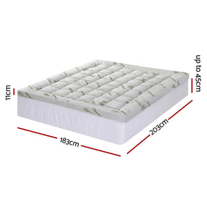 Mattress Topper 11cm | Bamboo Pillowtop | King Size
