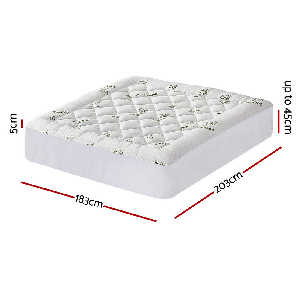 Mattress Topper 5cm | Bamboo Pillowtop | King Size